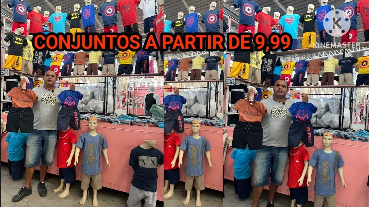 🔴CONJUNTOS MASCULINO A PARTIR DE 9,99 MODA CENTER SANTA CRUZ CAPIBARIBE PERNABUCO TEMPO REAL 