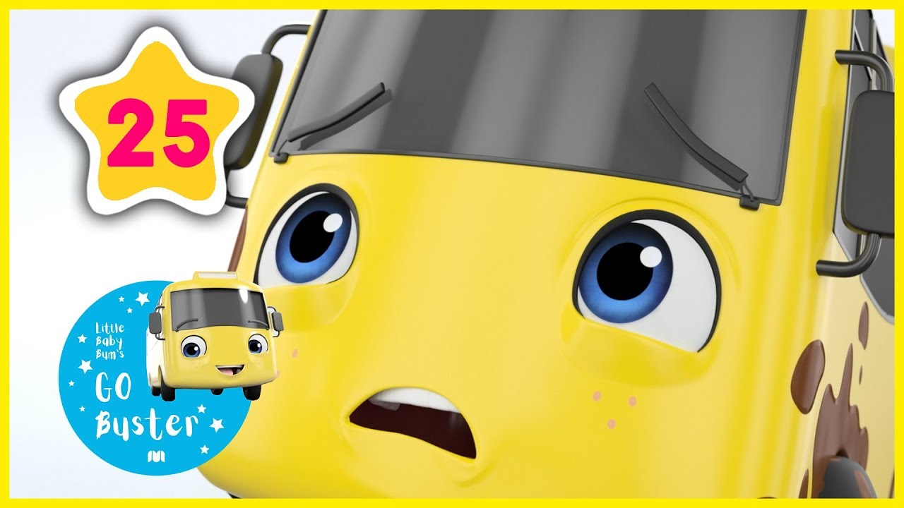 Sing Along With Buster! | Buster and the Carwash Song | Go Buster Official | ABCs and 123s