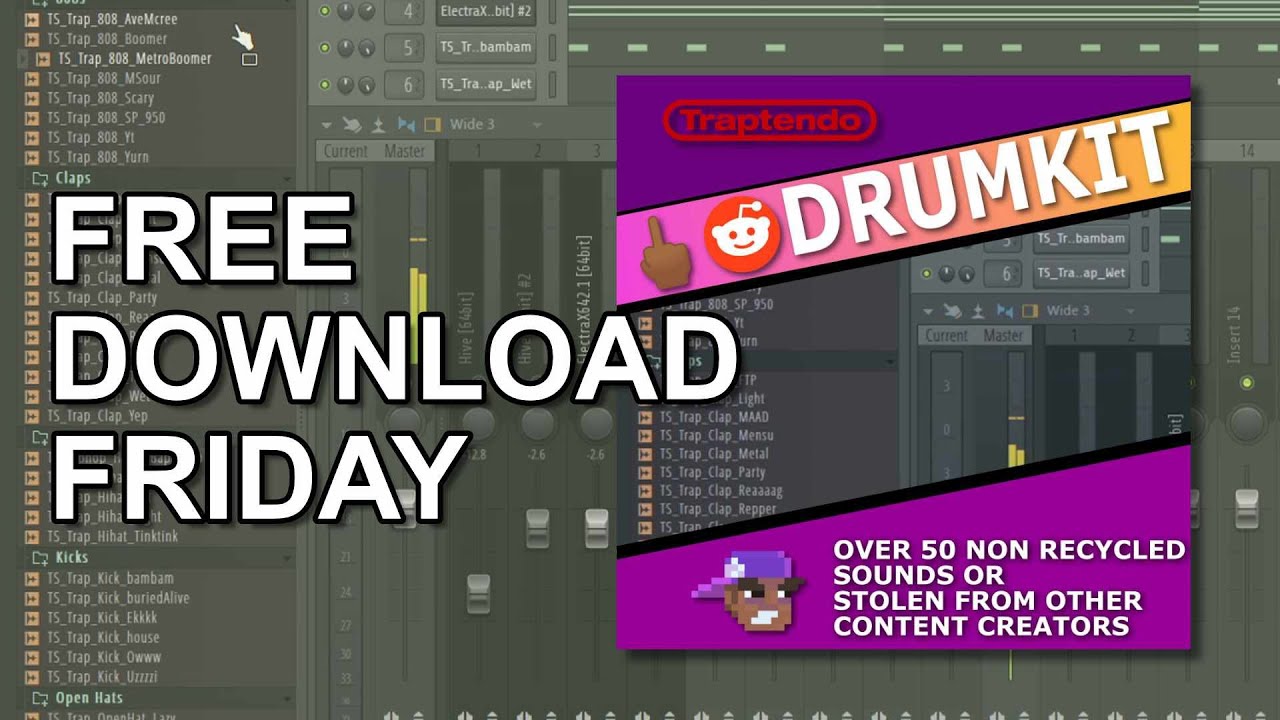 Free Download Friday! F🖕🏾 Reddit Drum kits[Trap & Hiphop]