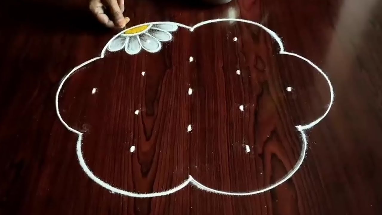 Friday special kolams (5×3) dot's.... simple easy latest daily rangolis