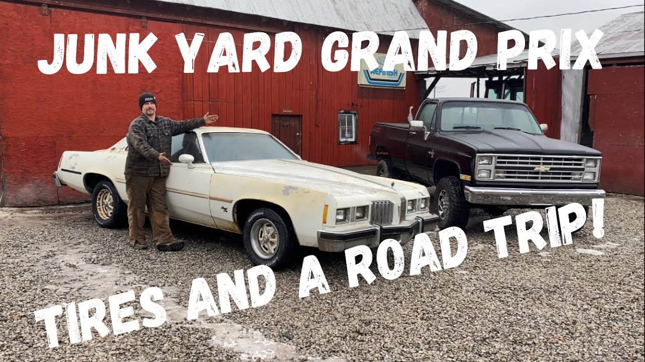 ABANDONED 1977 Grand Prix gets new tires and first drive in years!