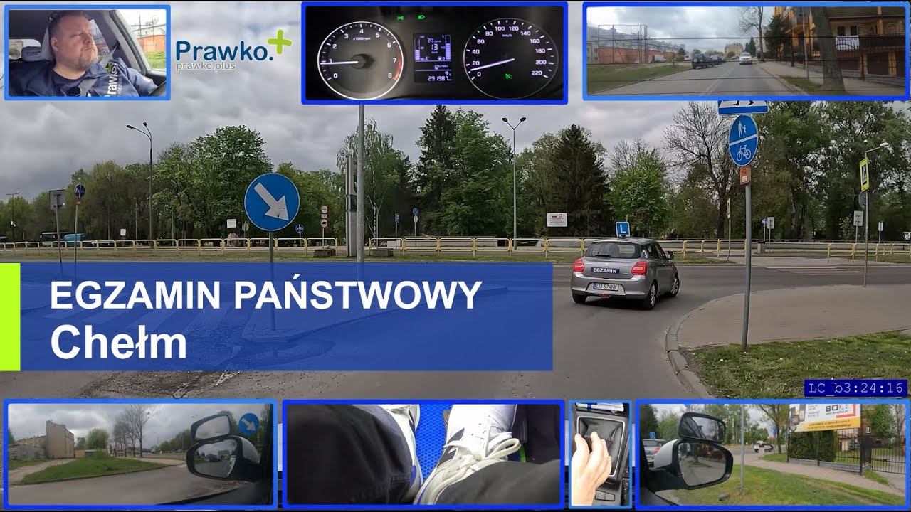 WORD CHEŁM -Trasa egzaminacyjna. Zobacz jak zdać egzamin na prawo jazdy w Chełmie
