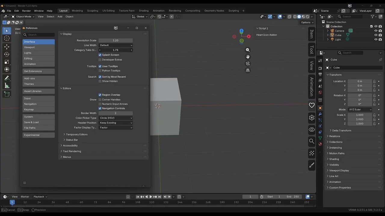 Blender tabs prototype 19.02