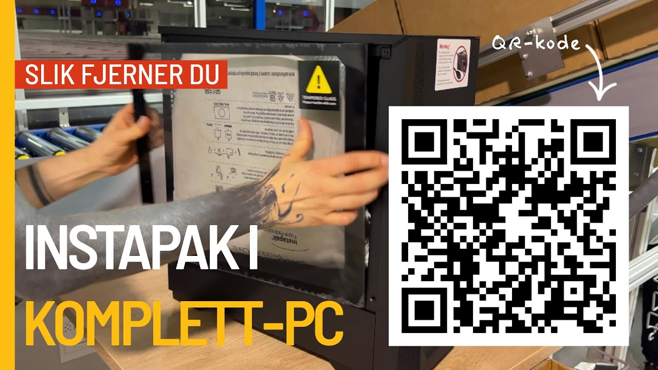 Slik fjerner du instapak fra din Komplett PC