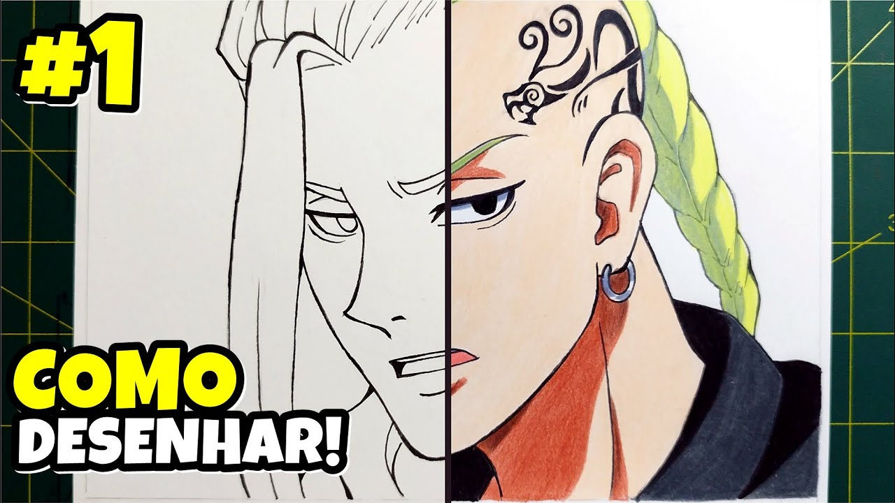 Como desenhar o DRAKEN de Tokyo Revengers passo a passo #1