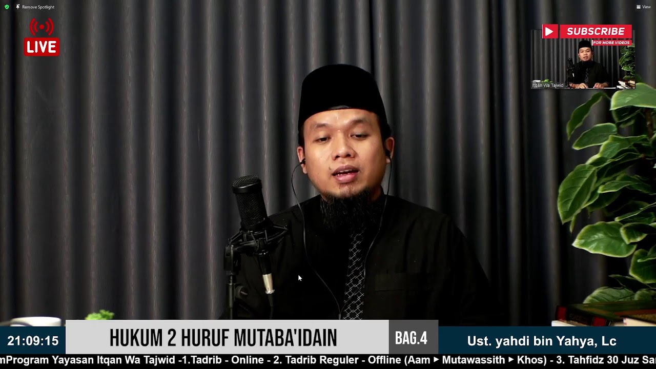 HUKUM 2 HURUF MUTABA'IDAIN