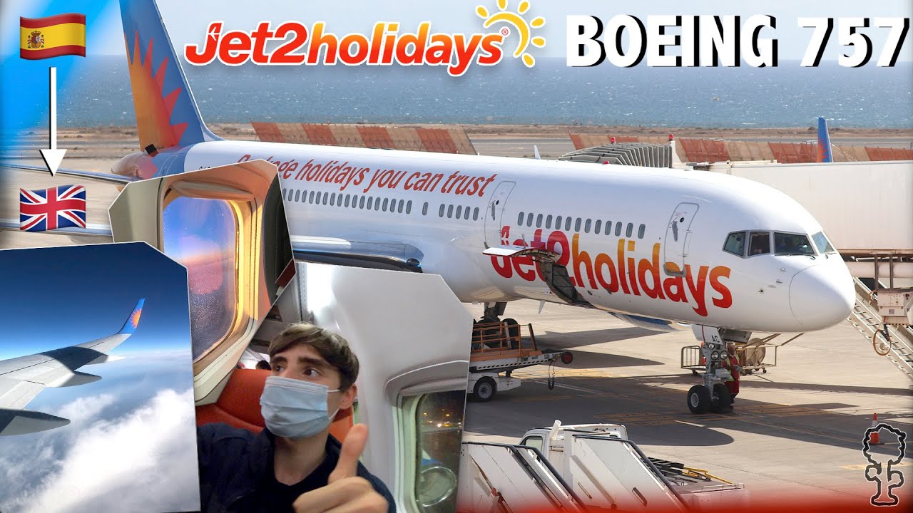 Jet2Holidays Boeing 757-200 Flight Lanzarote - Manchester Airport (Trip Report)