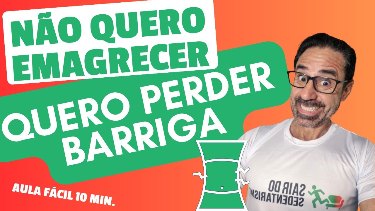 QUERO PERDER BARRIGA NÃO QUERO EMAGRECER! 3 EXERCÍCIOS FÁCEIS para PERDER BARRIGA em CASA RÁPIDO