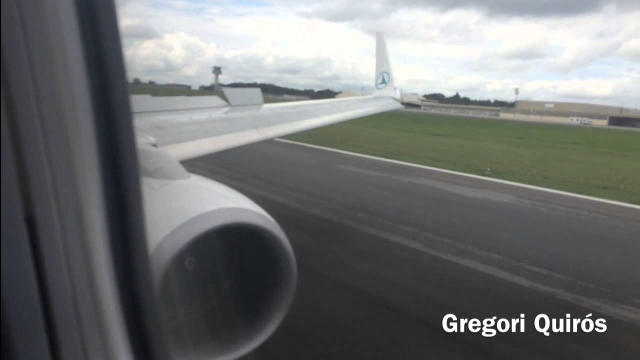 Luxair Luxembourg Airlines Boeing 737-800w hard landing at Luxembourg Findel Airport (Luxembourg)