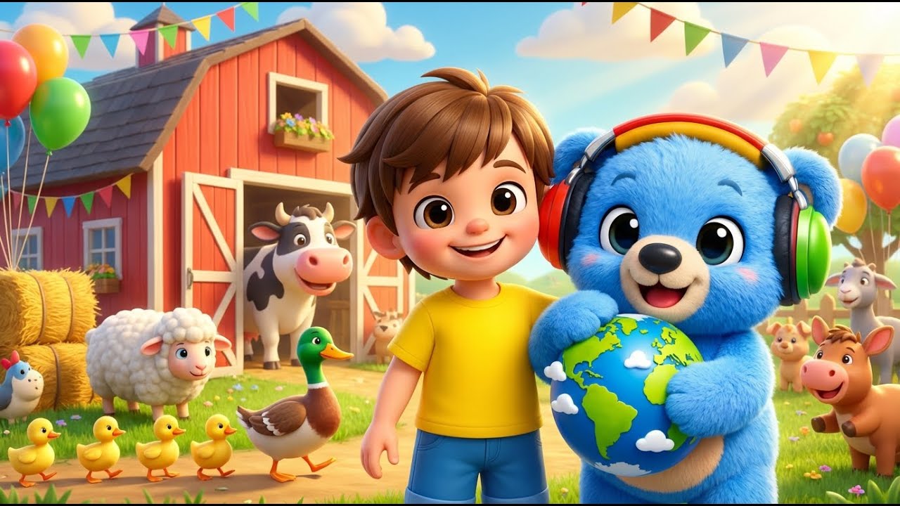 Old MacDonald Had a Farm - Learn Animal Sounds 🐮🐷 | Nursery Rhymes For Kids