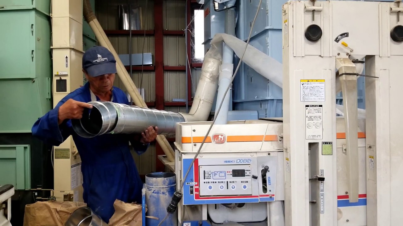 籾すり機ダクトの改造