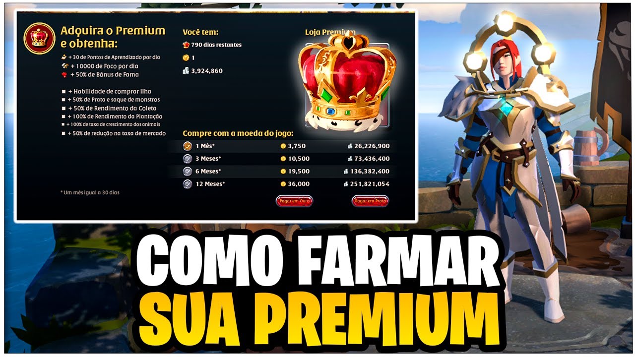 3 MELHORES CONTEÚDOS PARA FARMAR A PREMIUM! | Albion Online