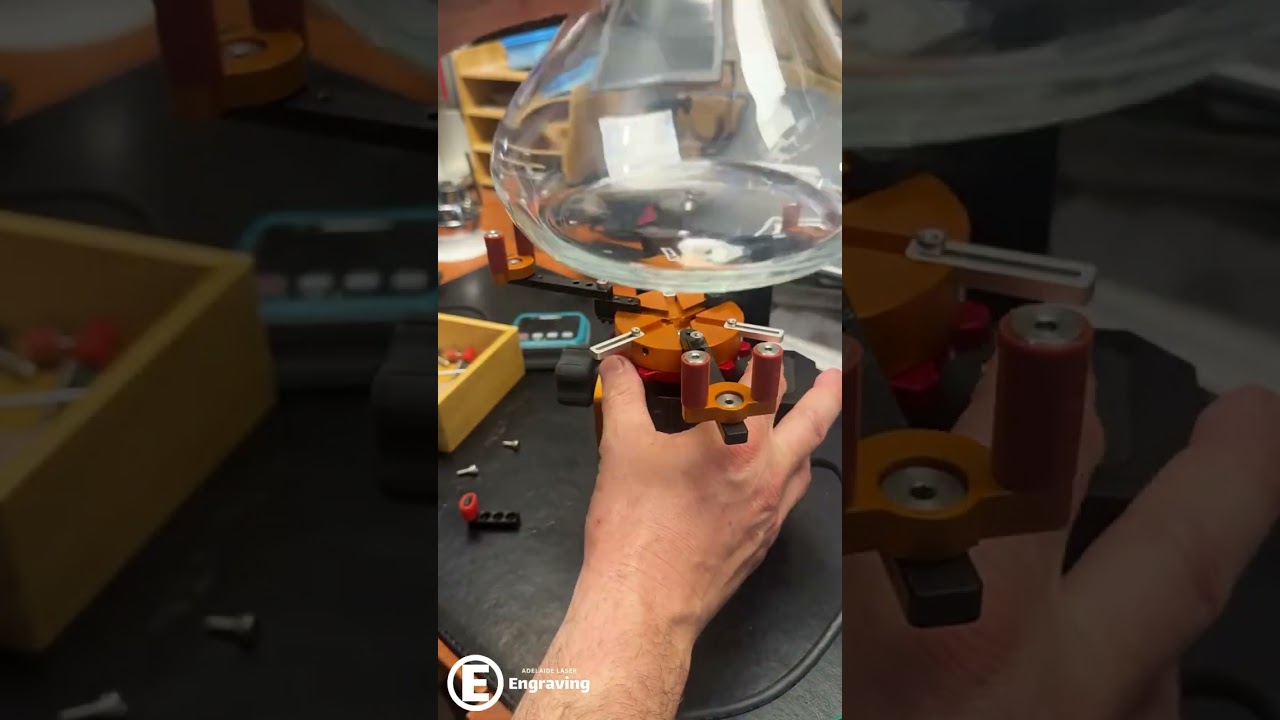 Attempting a huge glass decanter on the PiBurn Grip 2 