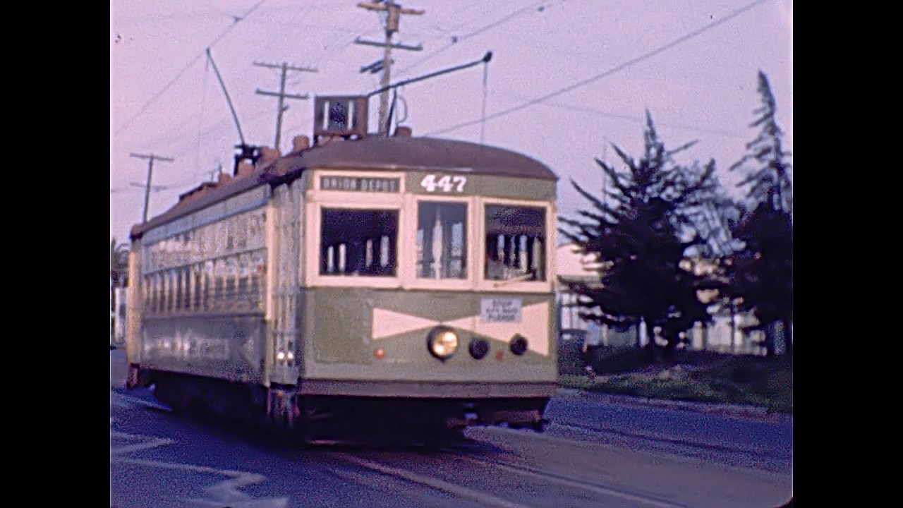 Vintage 1948 8mm Film Home Movie BORREGO SPRINGS FLOWERS, SAN DIEGO STREETCARS