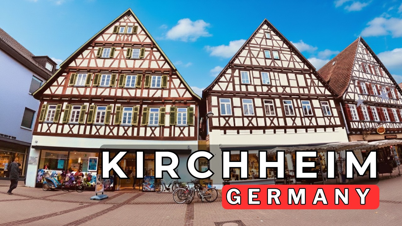 Kirchheim unter Teck: 1000-letni średniowieczny klejnot | Spacer 4K