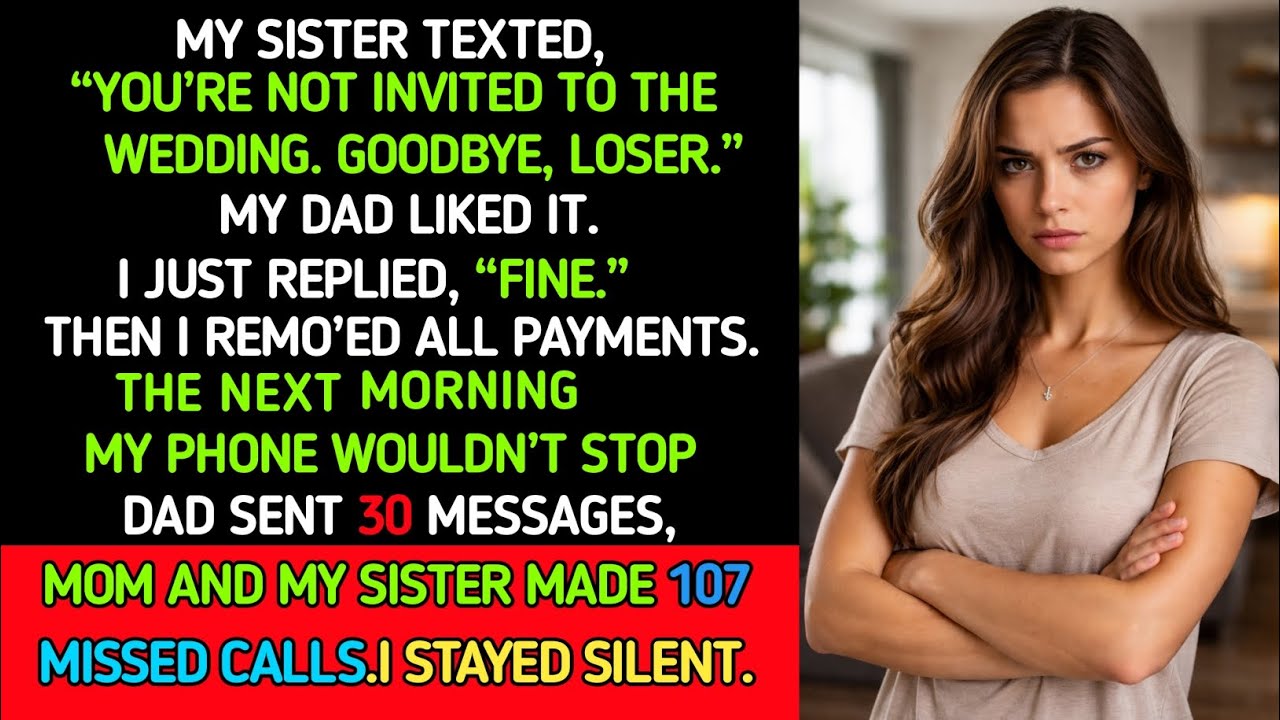 Banned From My Sister’s Wedding at 2:14 AM — So I Took Back Every Penny She Owed Me