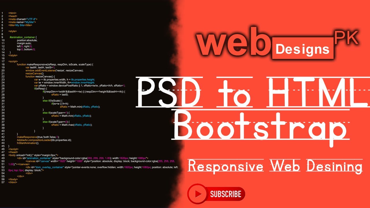 PSD to HTML Using Bootstrap