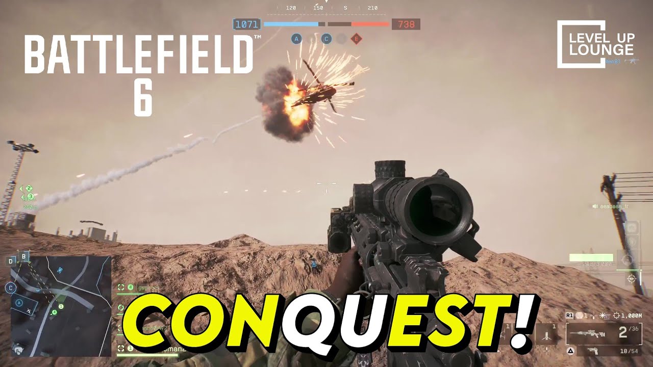 🔥 Геймплей Battlefield 6 Conquest – Новый город Сонек: Завоевание разведчиков в зыбучих песках! (...