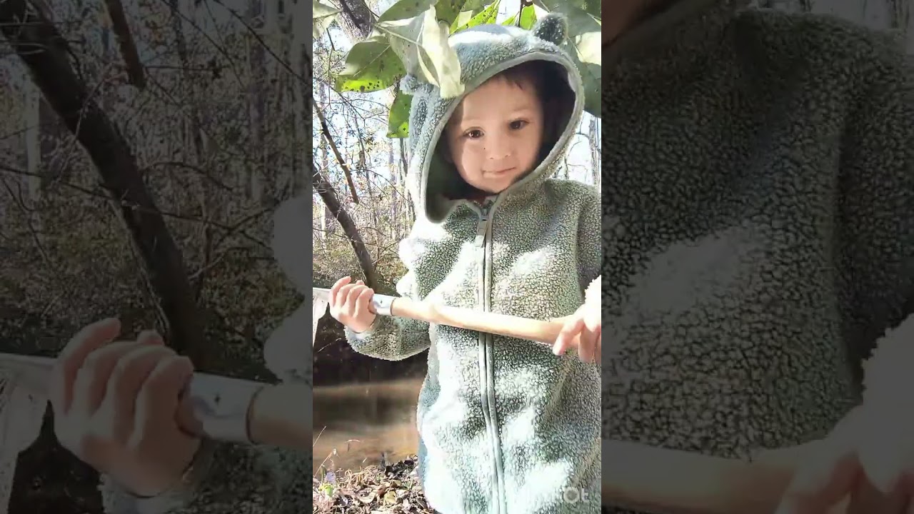 Creek fishing with my son