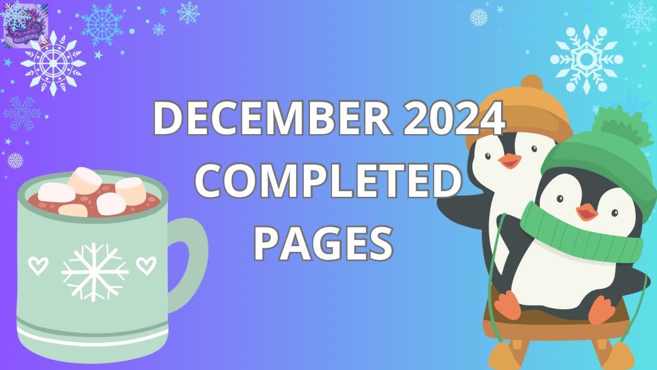 December 2024 Completed Pages and Completed Book