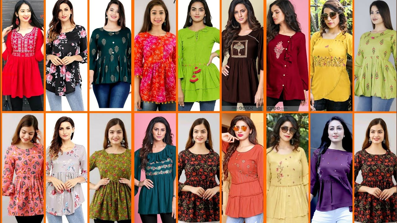 Ladies shirts designs/jeans top design for girls and women/ images/stitching patterns ideas