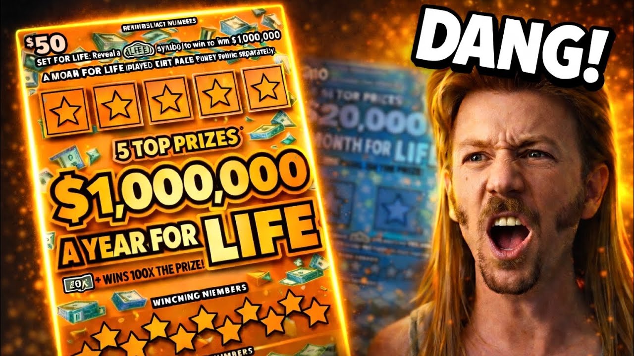 Чёрт! Меня это потрясло! ​​Новые лотерейные билеты For Life — 121 доллар за сеанс!