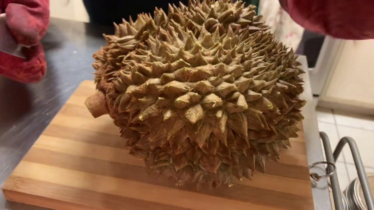 The Easiest Way to Cut Open Durian Fruit