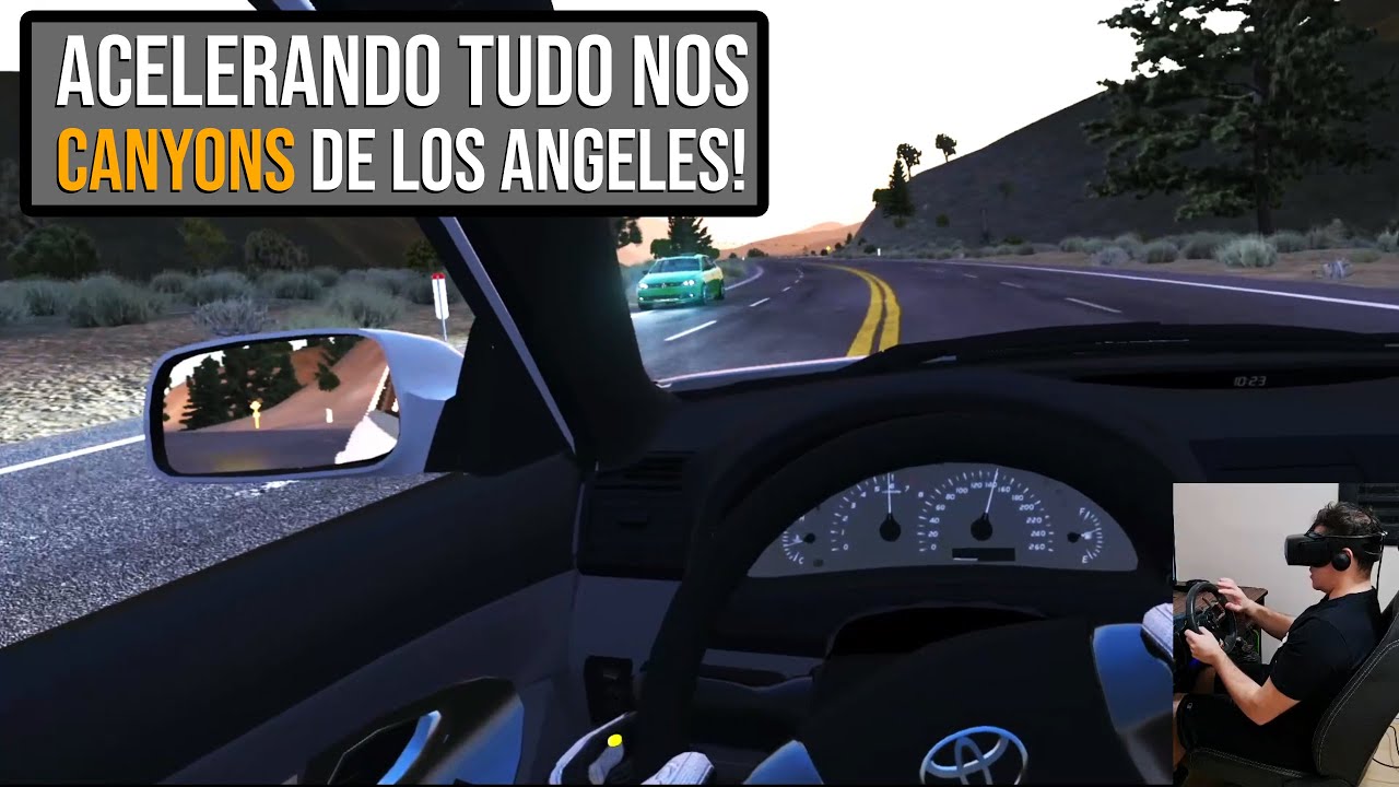 VR * ACELERANDO EM REALIDADE VIRTUAL! - LOGITECH G27 - Realidade Virtual - HP REVERB G2