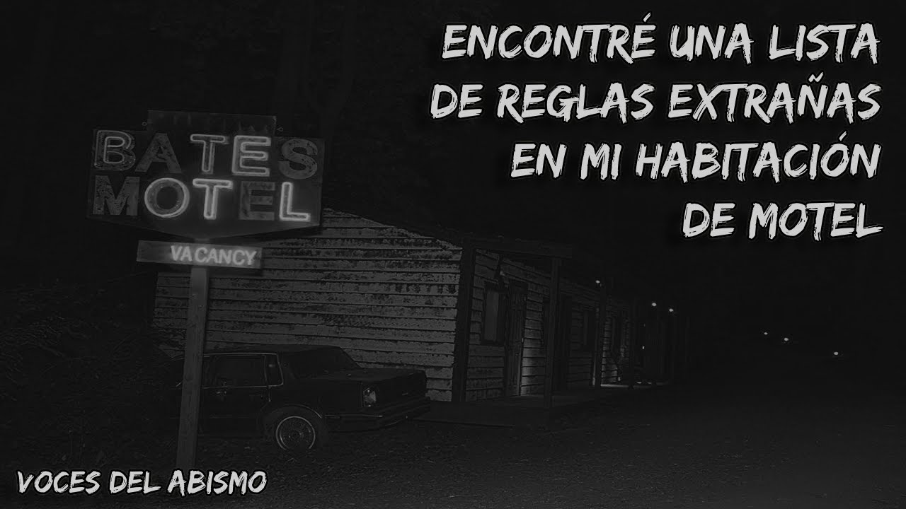 Encontré una lista de reglas extrañas en mi habitación de motel