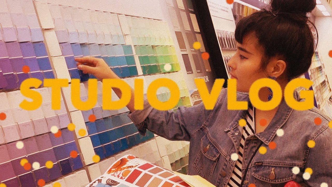 STUDIO VLOG (MURAL PAINTING PREP + Q&A)