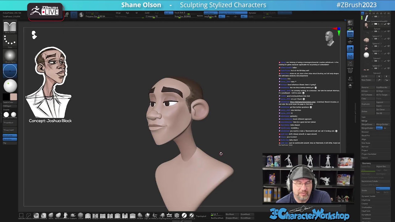 Sculpting Stylized Characters – Shane Olson – ZBrush 2023