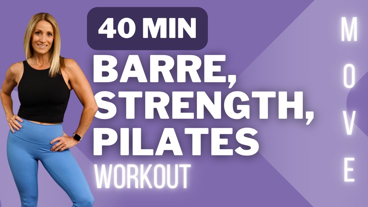 40-минутная тренировка в стиле барре, силовая тренировка и пилатес! Тренировка всего тела