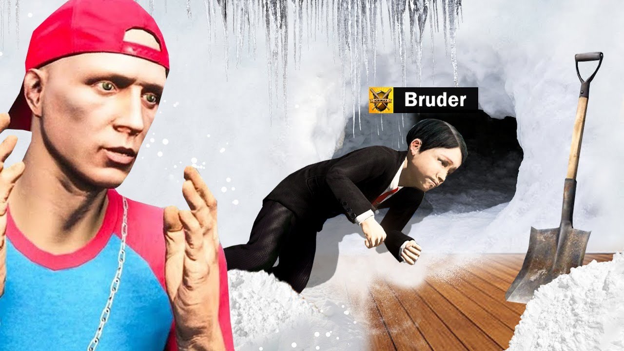24 Stunden SCHNEE STURM ÜBERLEBEN in GTA 5!