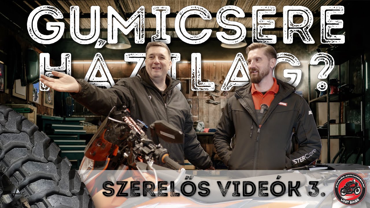 Hogyan cserélj gumit a motorodon házilag 🏍 Szerelős Videók 03