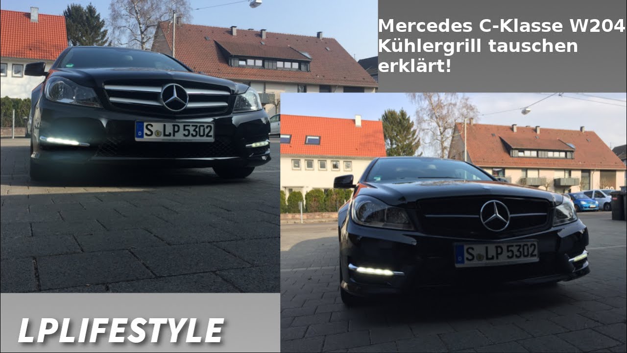 Neuer Grill für die C-Klasse! | Mercedes C Klasse W204 Kühlergrill tauschen [DE]