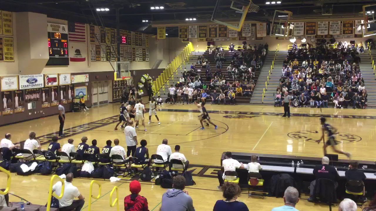 Vista Murrieta vs Temecula Valley SWL Boys Basketball 2020 Season