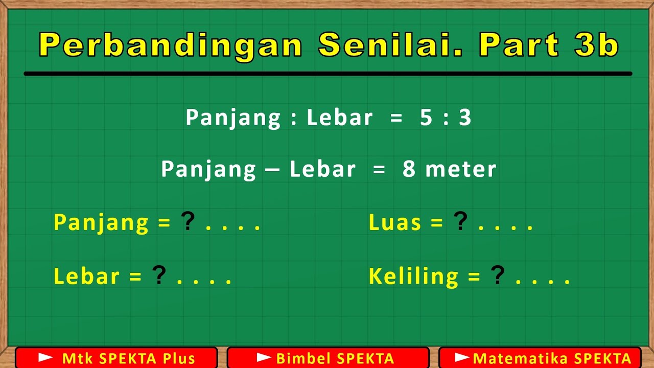 Perbandingan Senilai. Part 3b