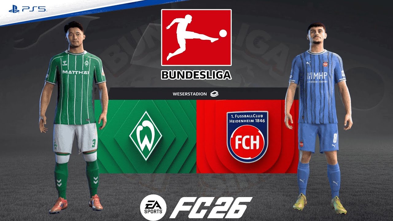 Werder Bremen v FC Heidenheim | Bundesliga 25/26 Matchday 24 | Match Simulation | FC 26 – PS5™ [4K]