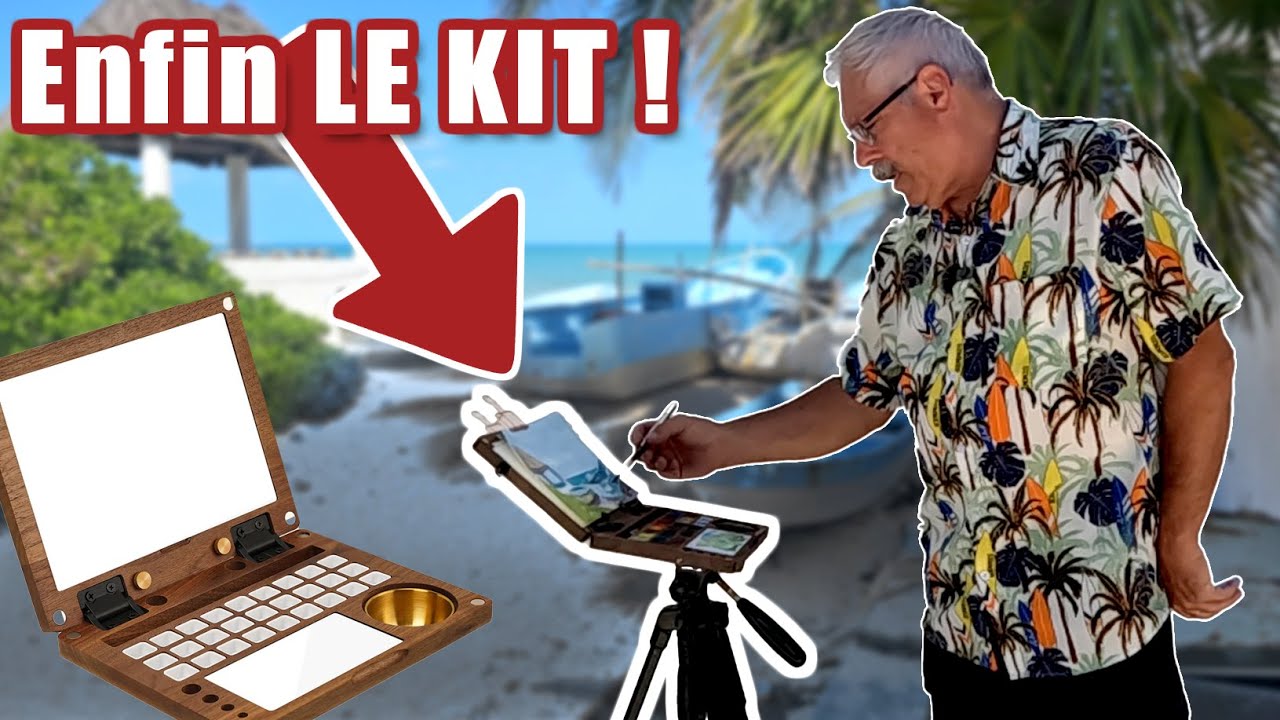 J’ai trouvé le kit d’aquarelle parfait pour peindre en plein air