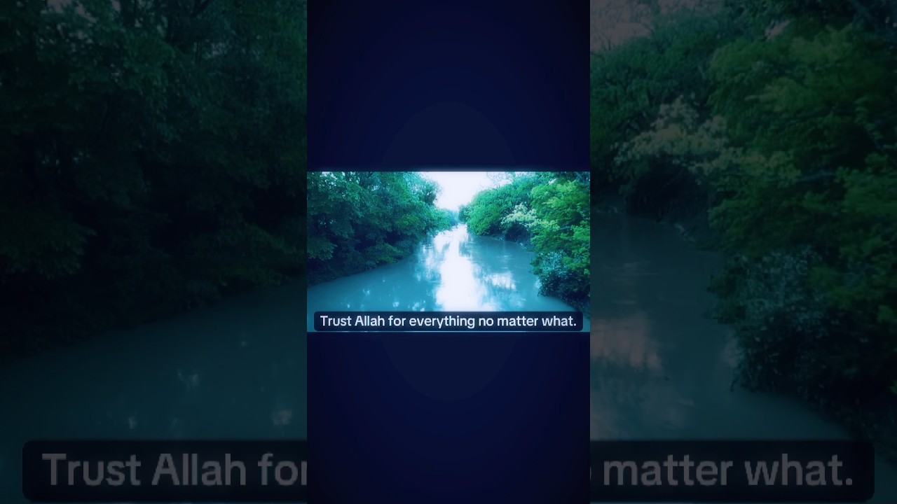 Trust Allah. 