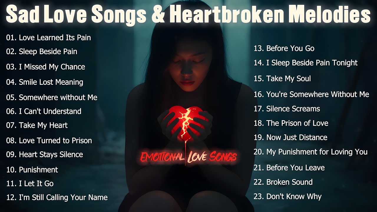 Sad Love Songs & Heartbroken Melodies | Perfectly love song relaxing | Soft heartbreak Music Nonstop