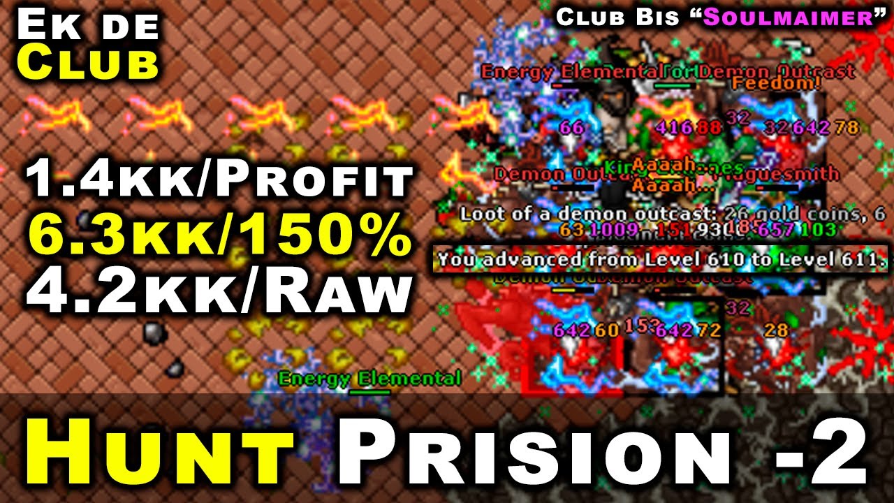 😎Ek de Club/Soulmaimer (600+)😎 - Hunt Prision -2 - Essa hunt é melhor que a -1 ou é meme???✌🤑