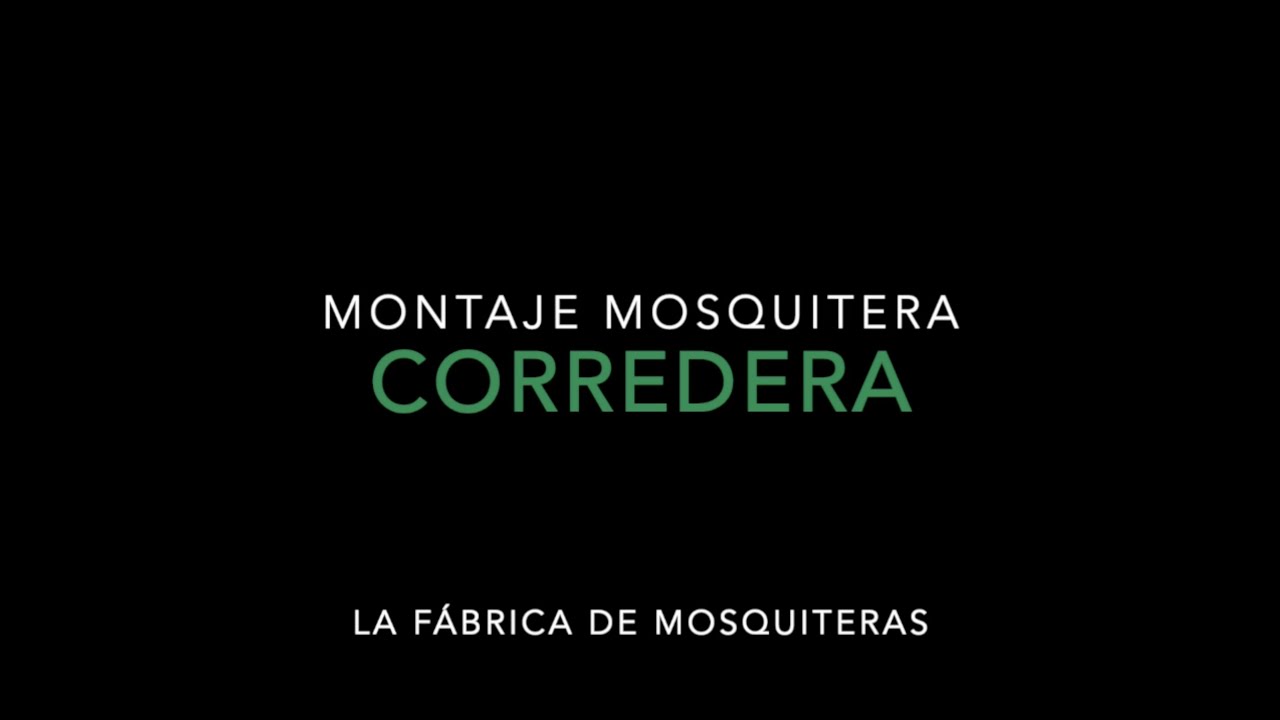 Montaje Mosquitera Corredera | La Fábrica de Mosquiteras