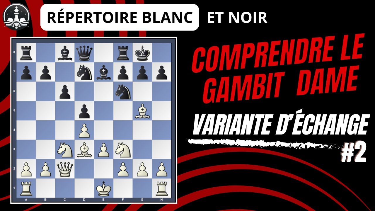 Comprendre le gambit dame refusé, variante d'échange #2 : les plans détaillés avec le cavalier en f3