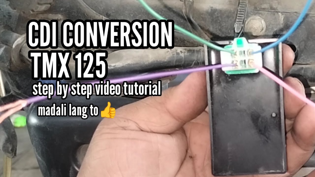 Paano mag converter Ng battery operated na CDI TMX 125 alpha..