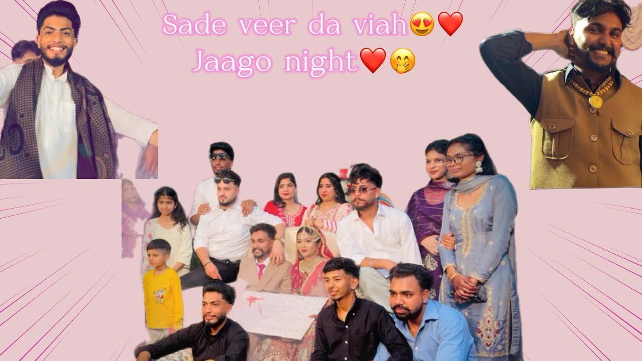 Sade jass paji da viah | jaggo night 🕺| karanveer nahar  