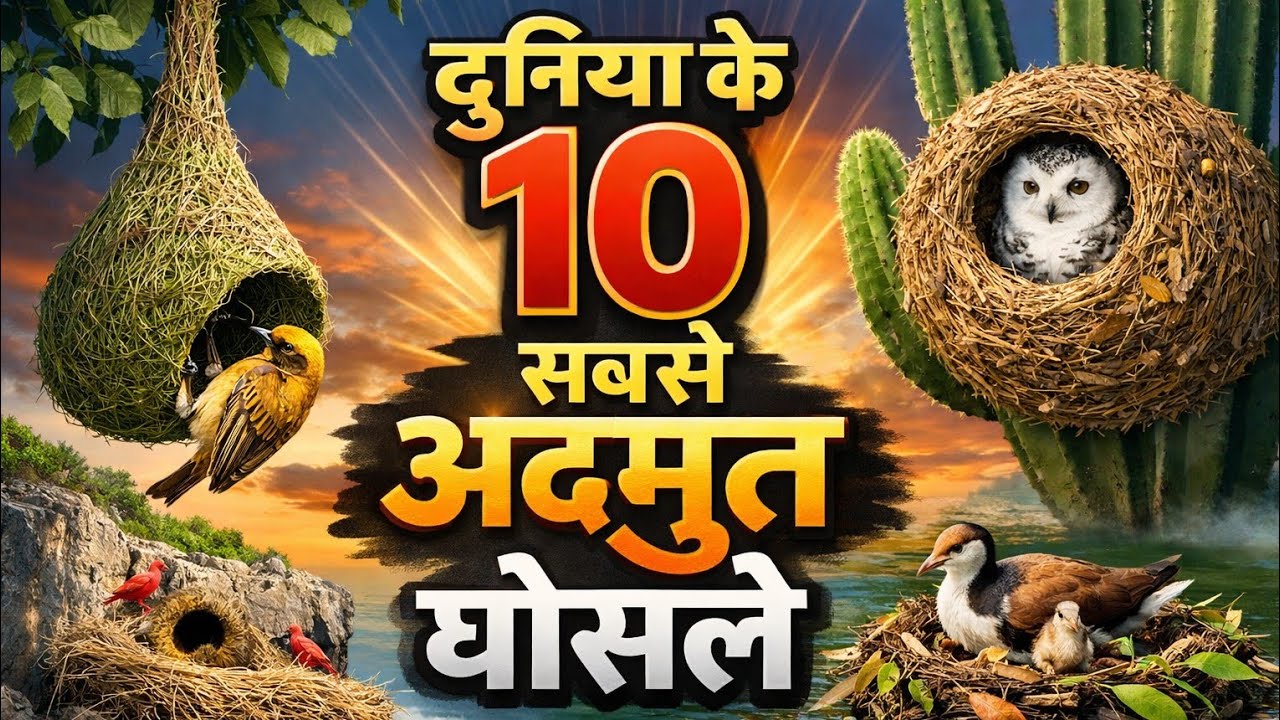 दुनिया के 10 सबसे अद्भुत घोषले ? Top 10 most amazing nests in the world #amazingfacts 