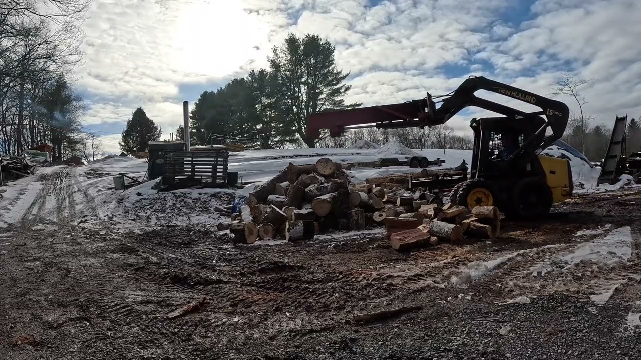 SPLITTING WOOD