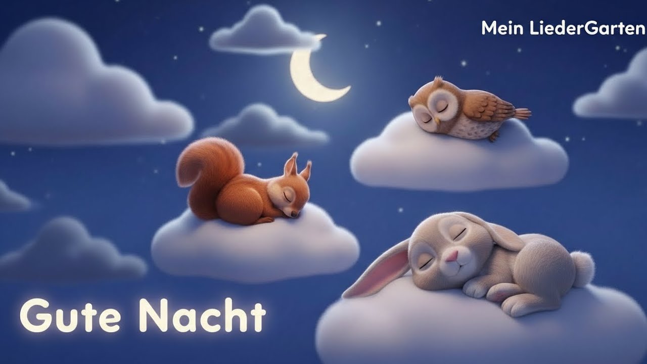 Gute Nacht Schlaflied – Winter Wald Klavier Wiegenlied für Babys (30 Minuten)