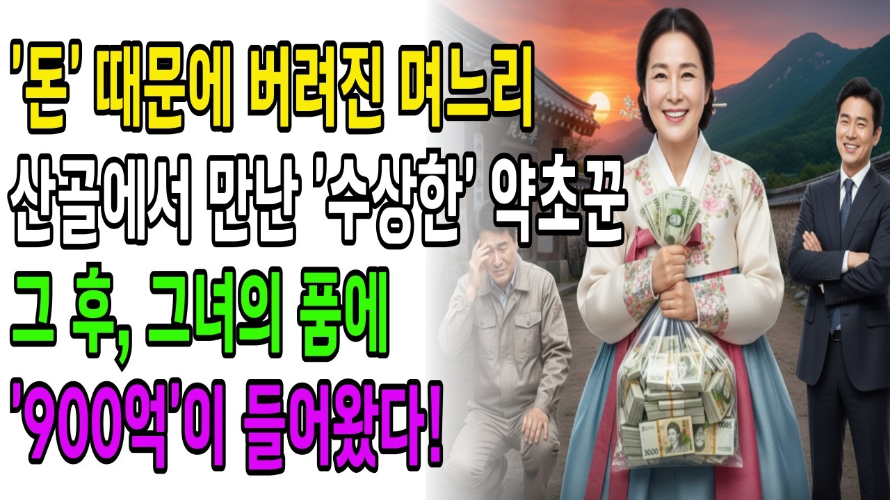 30년 종갓집서 쫓겨나 지리산으로 도망친 여인, 억대 약초꾼 만나 벤츠 30대 들이닥친 반전 사연 (사이다 엔딩) | 수면동화 | 오디오북 | 인생사연  | 감동사연 | 노후사연